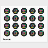 Scholen uit voor Summer Afstuderen Leerkrachten Ronde Sticker (Vel)
