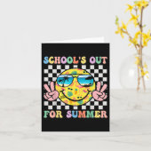 Scholen uit voor Summer Smile Teacher Kinder laats Kaart (Gele Bloem)