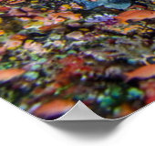 Scholen van visswim in rif poster (Hoek)