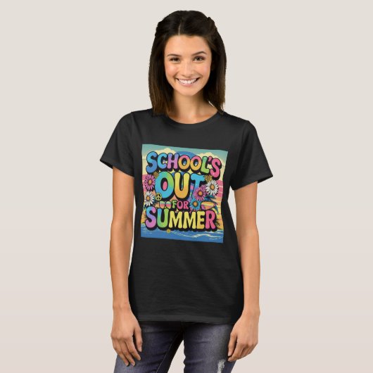 Scholen voor zomershirt t-shirt (Voorkant volledig)