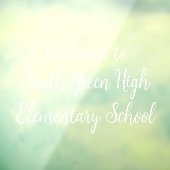 Scholen & Zakelijk Raam Sticker - Wit (Vel 3)