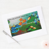 Scholen zijn divers rechthoekige sticker (Envelop)