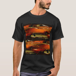Scholende Vissen Schilderachtig Landelijk Abstract T-shirt