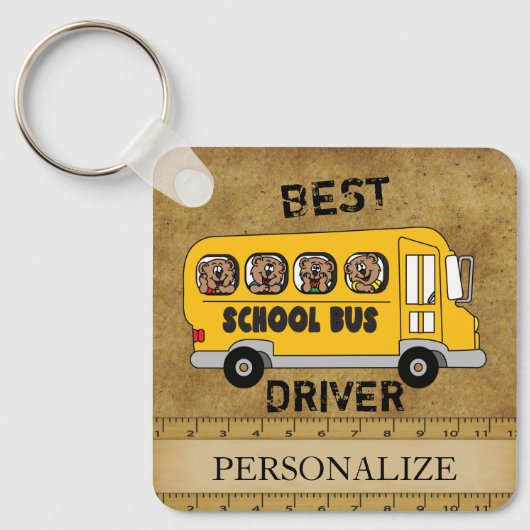  scholier Beste bus Sleutelhanger (Voorkant)