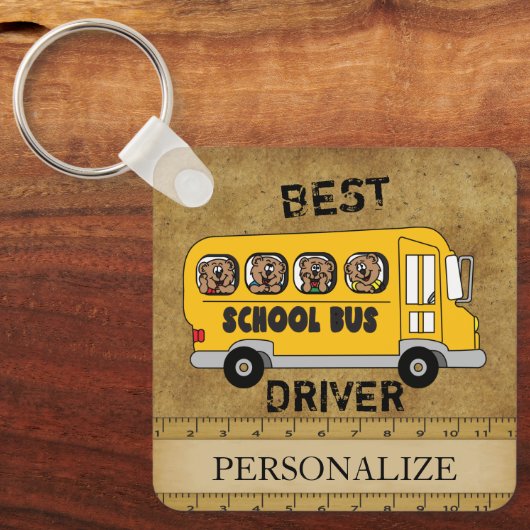  scholier Beste bus Sleutelhanger (Voorkant)