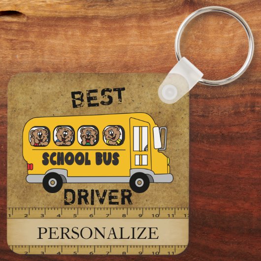 scholier Beste bus Sleutelhanger (Achterkant)