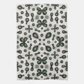 Scholier met organische scheikunde, zwart-wit patr theedoek (Verticaal)