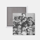 Scholieren bij een opening, 20 januari 1736-37 magneet (Voorkant / Achterkant)