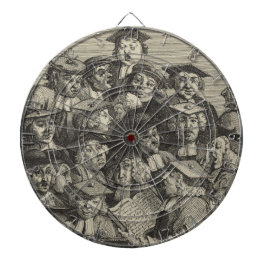 Scholieren op een Lectuur (door William Hogarth) Dartbord