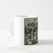 Scholieren op een Lectuur (door William Hogarth) Koffiemok (Voorkant links)