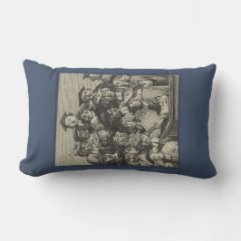 Scholieren op een Lectuur (door William Hogarth) Kussen