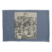 Scholieren op een Lectuur (door William Hogarth) Kussensloop (Voorkant-Links)