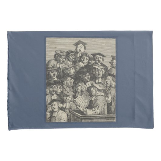 Scholieren op een Lectuur (door William Hogarth) Kussensloop (Voorkant-Rechts)