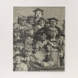 Scholieren op een Lectuur (door William Hogarth) Legpuzzel