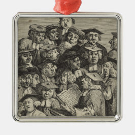 Scholieren op een Lectuur (door William Hogarth) Metalen Ornament