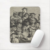 Scholieren op een Lectuur (door William Hogarth) Muismat (Met muis)
