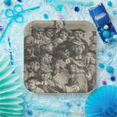 Scholieren op een Lectuur (door William Hogarth) Papieren Bordje (Feest)