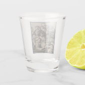 Scholieren op een Lectuur (door William Hogarth) Shot Glas (Achterkant)