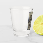 Scholieren op een Lectuur (door William Hogarth) Shot Glas (Links)