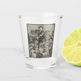 Scholieren op een Lectuur (door William Hogarth) Shot Glas