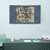 Scholieren op een Lectuur (door William Hogarth) Spandoek (Beurs)