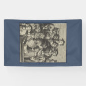 Scholieren op een Lectuur (door William Hogarth) Spandoek (Horizontaal)