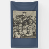Scholieren op een Lectuur (door William Hogarth) Spandoek (Verticaal)