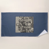 Scholieren op een Lectuur (door William Hogarth) Strandlaken (Voorkant)