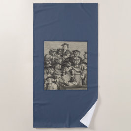 Scholieren op een Lectuur (door William Hogarth) Strandlaken