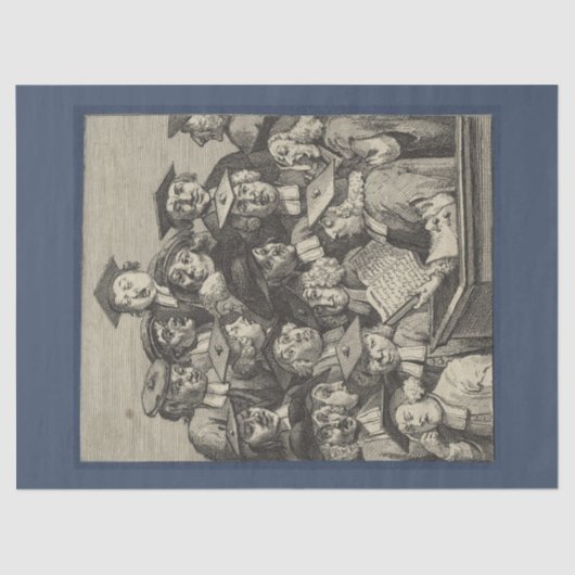 Scholieren op een Lectuur (door William Hogarth) Tissuepapier (Voorkant)