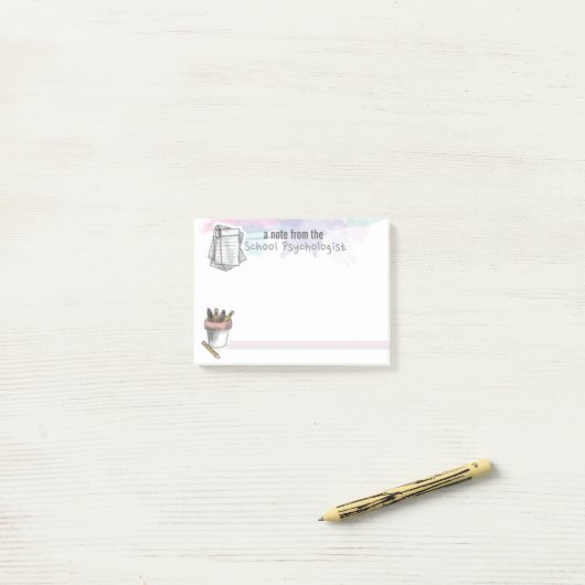 Scholieren van Waterverf schoolpsycholoog Post-it Post-it® Notes (Op bureau)
