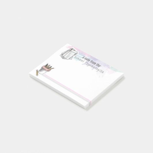 Scholieren van Waterverf schoolpsycholoog Post-it Post-it® Notes (Schuin)