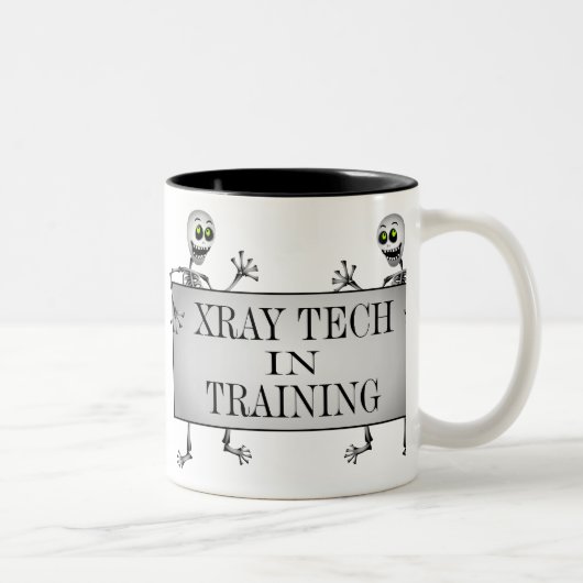 Scholing in opleiding tweekleurige koffiemok (Rechts)