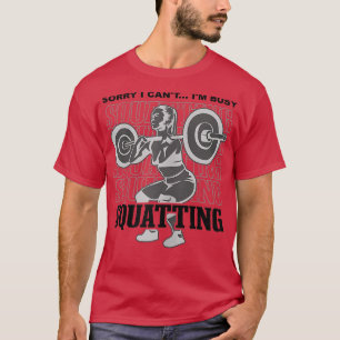 Scholing van de gym Motivation Barbell voor meisje T-shirt