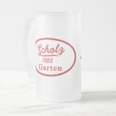 Scholz Garten Matglas Bierpul (Voorkant links)
