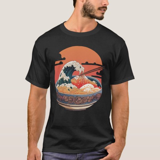 Schom van de ukiyo-e-kunststijl t-shirt (Voorkant)