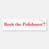 Schommel de Polishness! Bumpersticker (Voorkant)