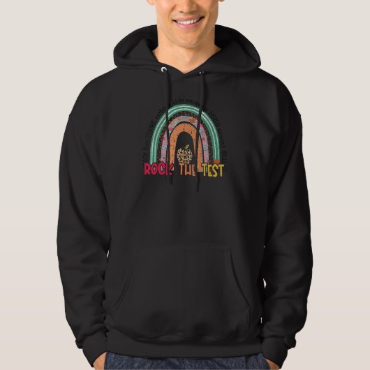 Schommel de testdag Testende dag van de leraar Hoodie (Voorkant)