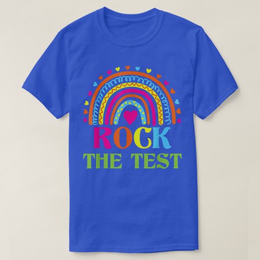 Schommel de testdag Testende dag van de leraar T-shirt (Design voorkant)