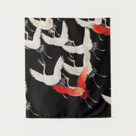 Schommel! Japanse houtblokprint. Wandkleed