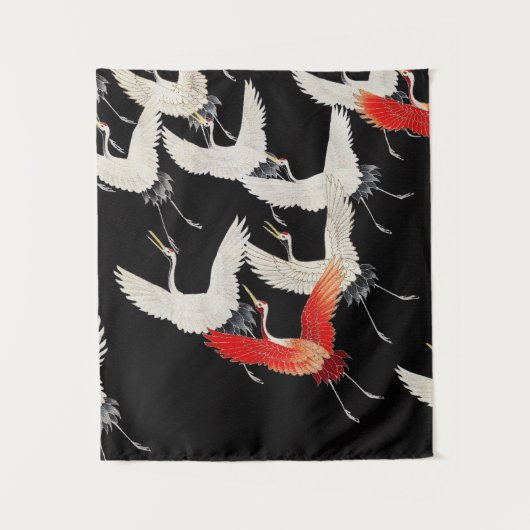 Schommel! Japanse houtblokprint. Wandkleed (Voorkant)