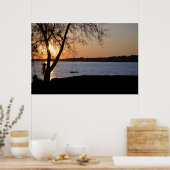 Schommel op de rivier poster (Keuken)