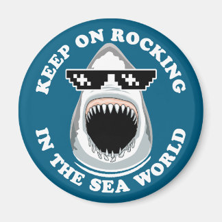Schommelen in de Zee wereld - Shark Lovers Quote Magneet