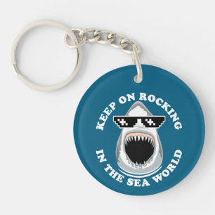 Schommelen in de Zee wereld - Shark Lovers Quote Sleutelhanger
