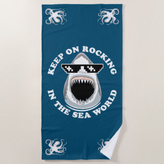 Schommelen in de Zee wereld - Shark Lovers Quote Strandlaken