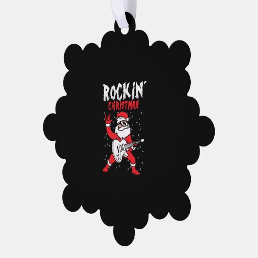 schommelend kerstcadeau ornament kaart (Links)