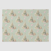 Schommelend Paard Kerstboom Weefsel Papier (Voorkant)