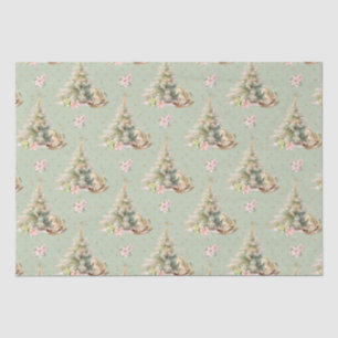 Schommelend Paard Kerstboom Weefsel Papier