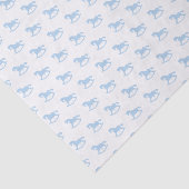 Schommelend paard silhouet tissuepapier blauw (Detail)