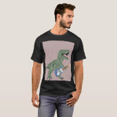 schommelende dinosaurus t-shirt (Voorkant volledig)